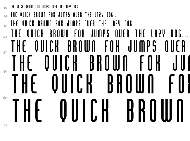 Chingolo Pro font waterfall